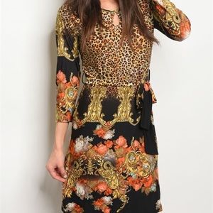 Cheetah vs Versace print dress